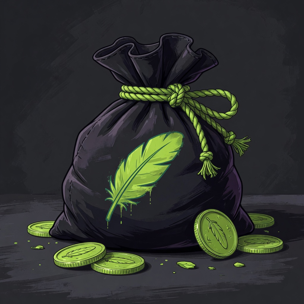Stolen money bag