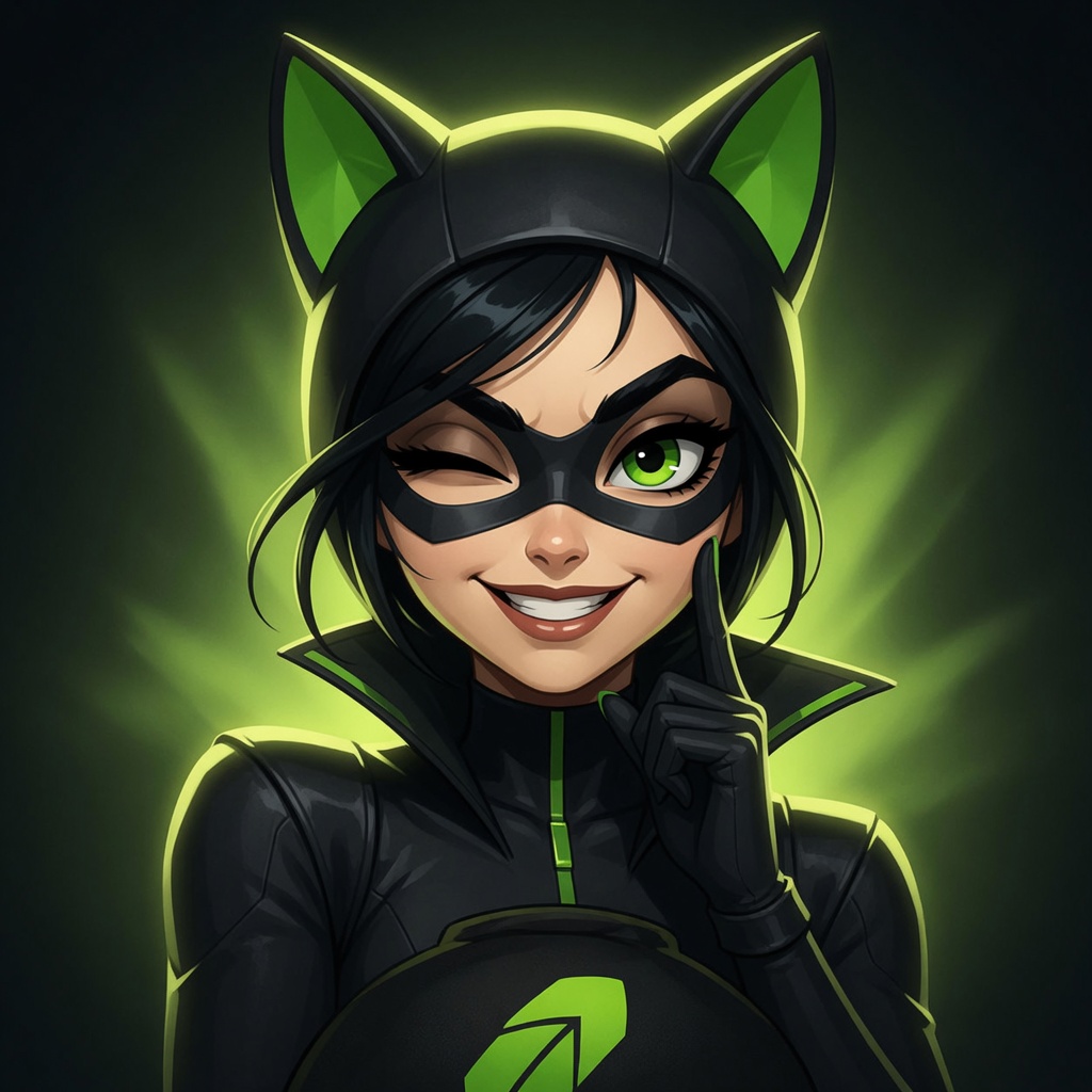 CATWOMAN winking